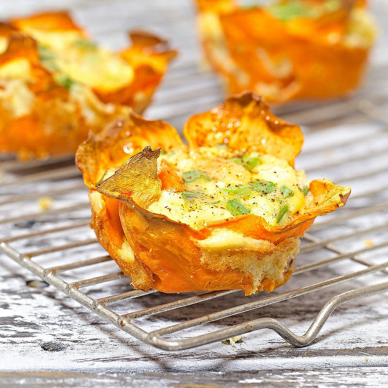 Potato Crust Quiche
 Sweet Potato Crust Ve arian Quiche Cups