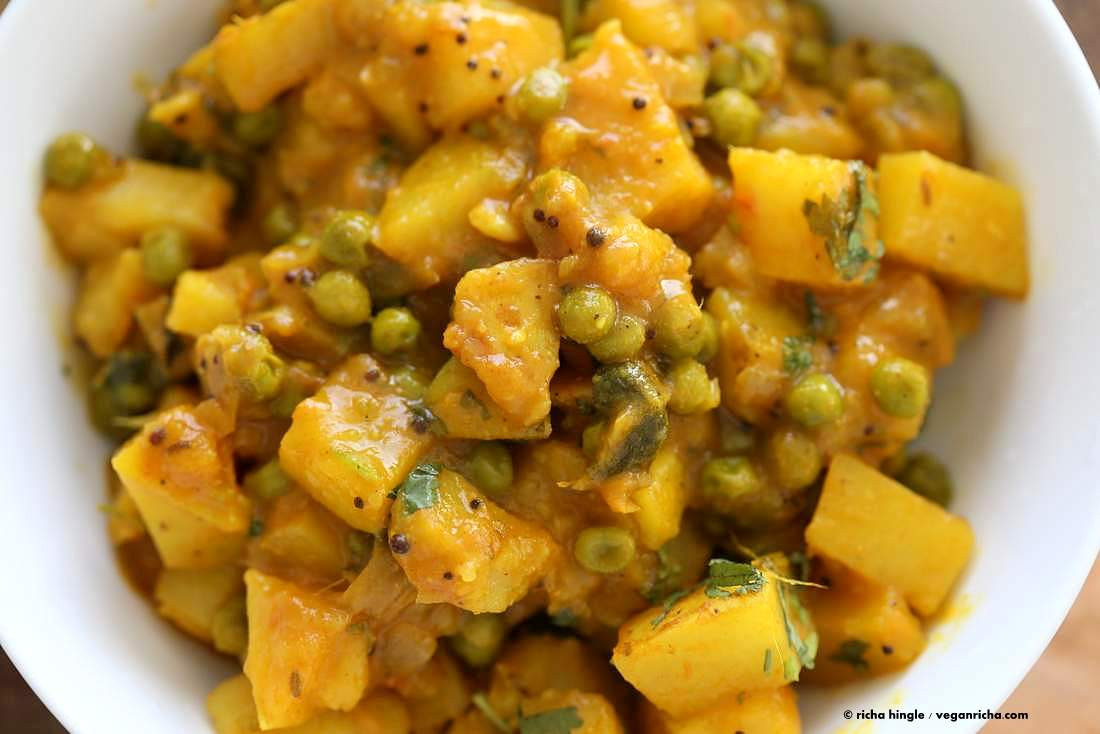 Potatoes Indian Recipes
 Vegan Bombay Potatoes and Peas