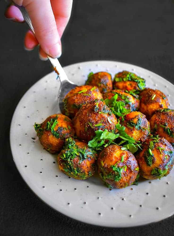 Potatoes Indian Recipes
 Spicy Indian Potatoes with Cilantro Dhaniya Wale Aloo