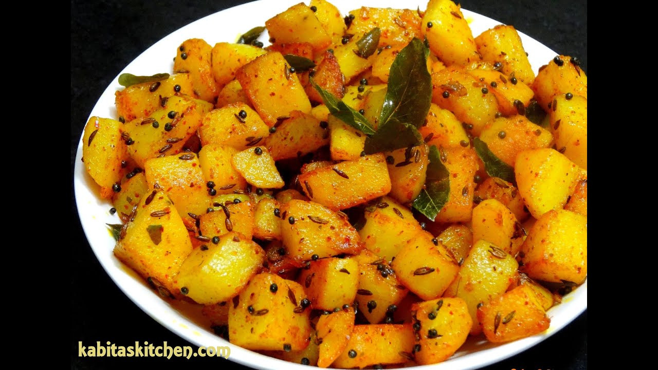 Potatoes Indian Recipes
 Aloo Fry Recipe Simple Potato Fry for Lunch box Easy and