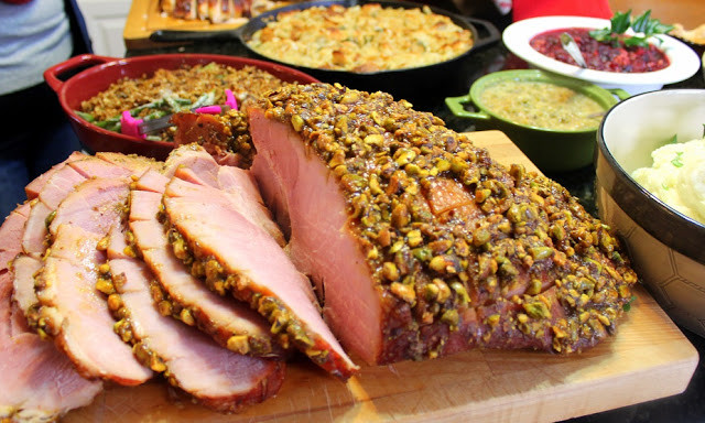 Potluck Main Dishes
 52 Ways to Cook Holiday Ham Bourbon Pistachio Crusted
