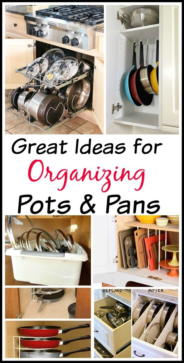 Pots And Pans Organizer DIY
 Tips for Organizing Pots and Pans