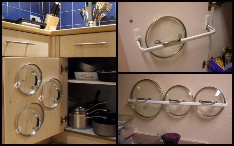 Pots And Pans Organizer DIY
 DIY Pot Lid Organizer