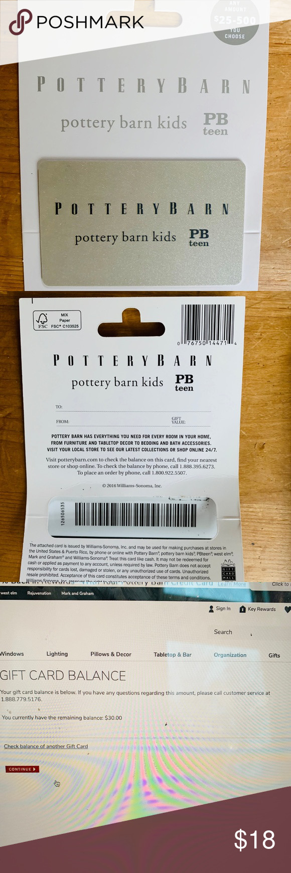 Pottery Barn Kids Gift Card Balance
 Pottery barn kids t card $30 With images