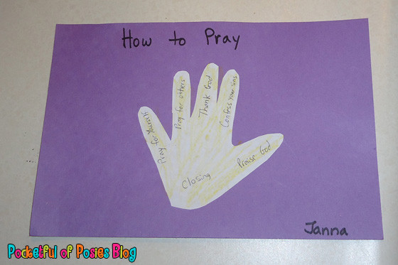 Prayer Crafts For Kids
 Sunday School Crafts Prayer Blessings Overflowing