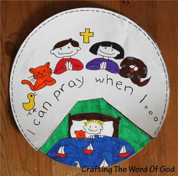 Prayer Crafts For Kids
 I Can Pray Crafting The Word God