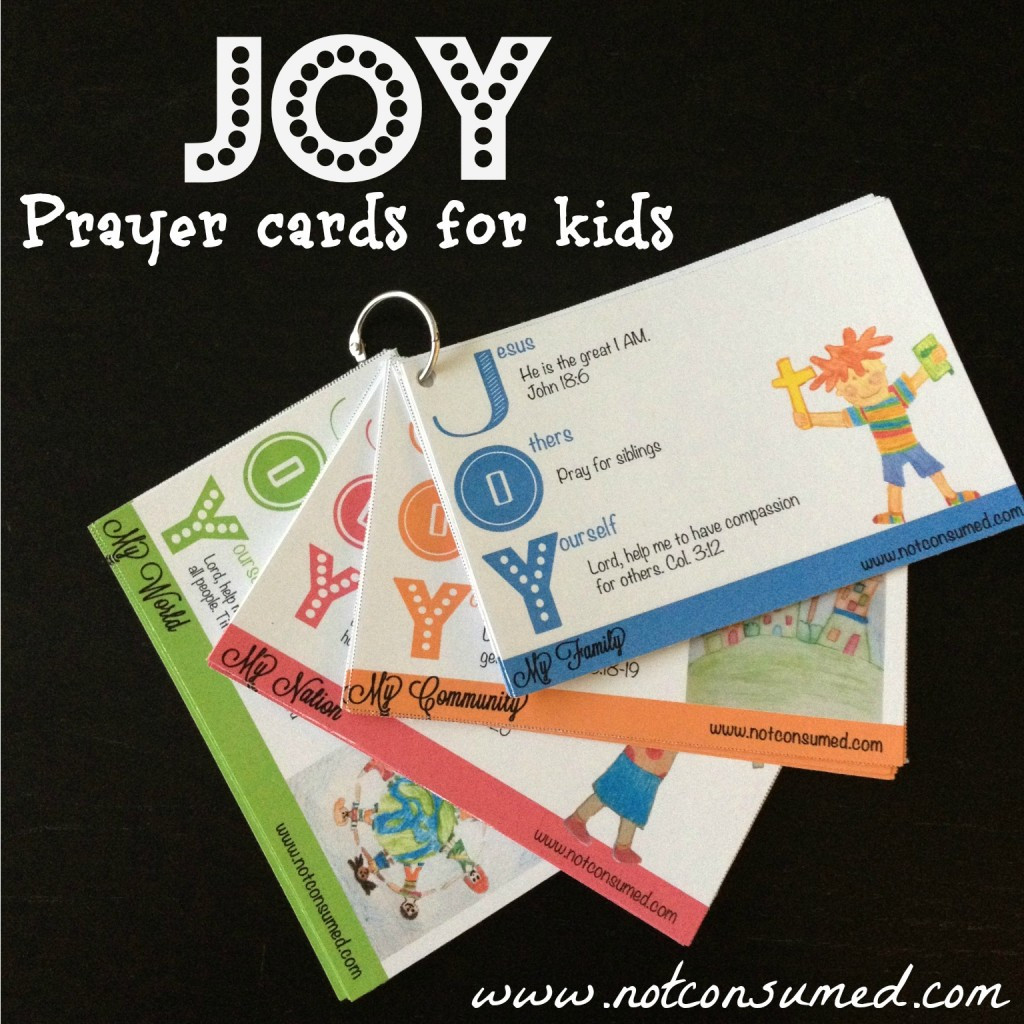 Prayer Crafts For Kids
 Free Joy Prayer Cards for Kids two days only