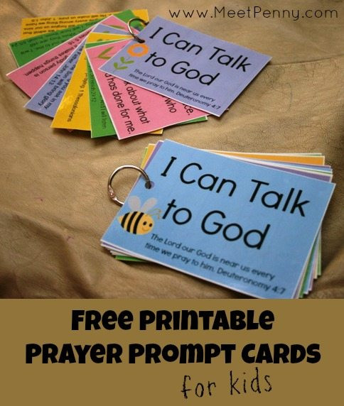 Prayer Crafts For Kids
 FREE Kids’ Prayer Prompt Cards