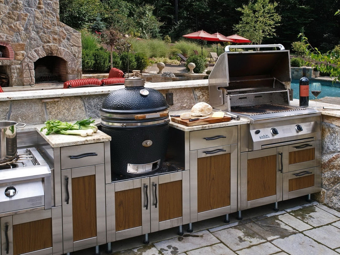 Prefab Outdoor Kitchen Grill Islands
 Kitchen Convert Your Backyard With Awesome Modular