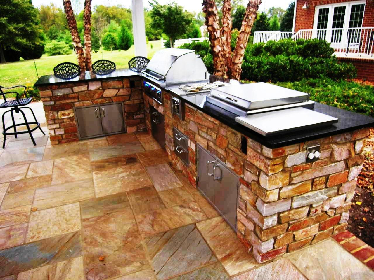 Prefabricated Outdoor Kitchen Islands
 Kitchen Convert Your Backyard With Awesome Modular