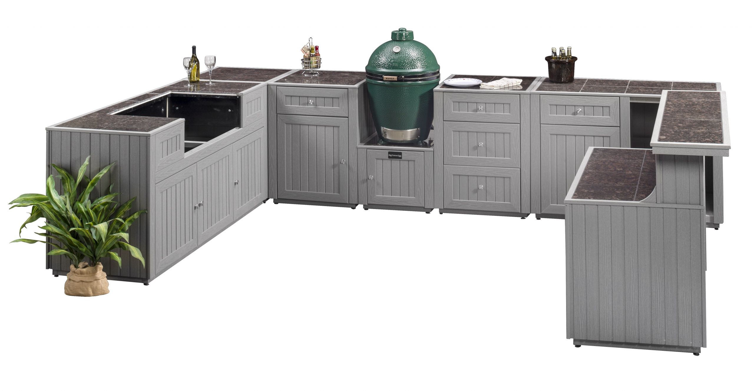 Prefabricated Outdoor Kitchen Islands
 Kitchen Convert Your Backyard With Awesome Modular