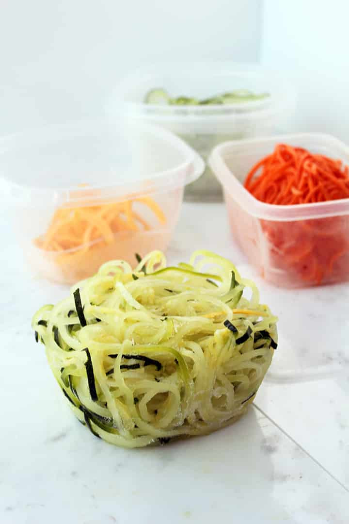 Premade Zucchini Noodles
 Ground Rules Storing Spiralized Ve able Noodles