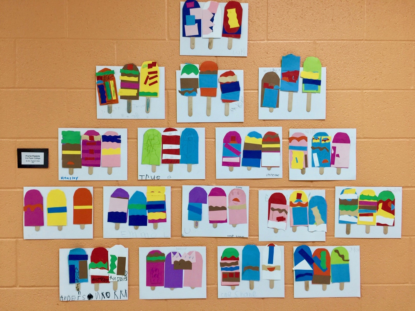 Preschool Art Project
 Colorful Preschool Art Project P is for Popsicle Collage