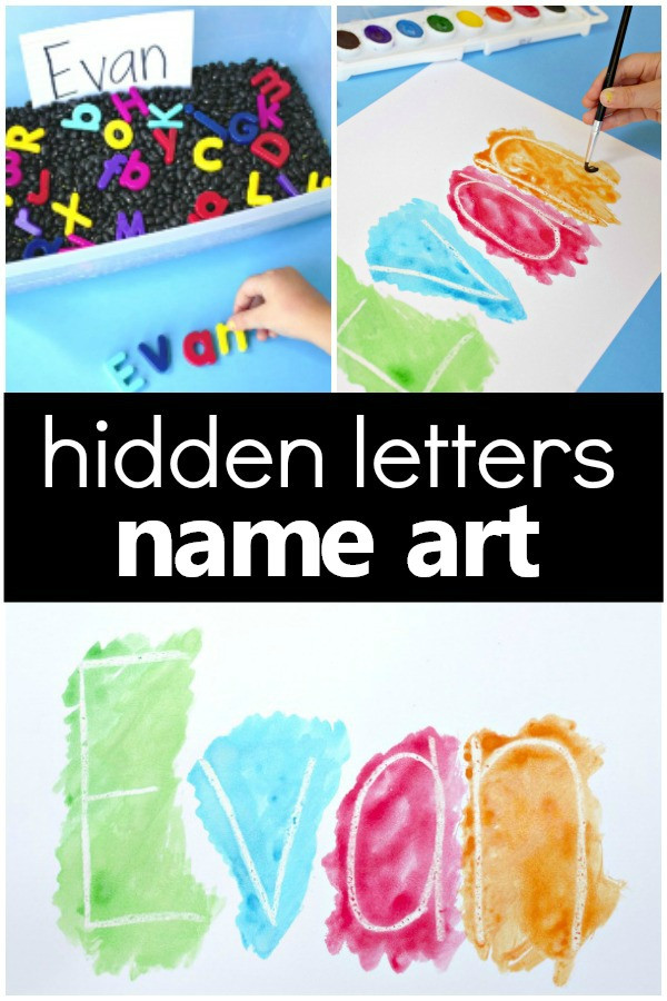 Preschool Art Projects
 Hidden Name Art Preschool Name Activity Fantastic Fun