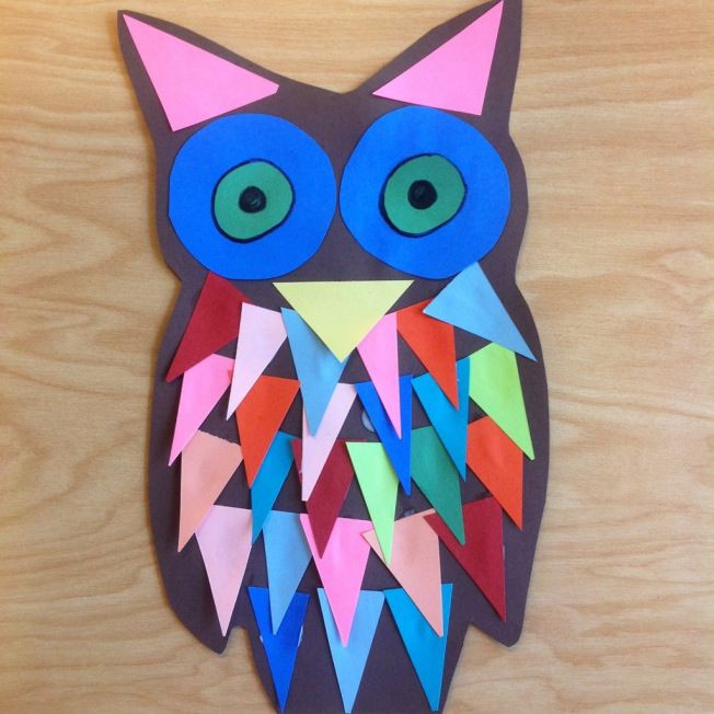 Preschool Arts And Craft Ideas
 Kindergarten Shape Owls