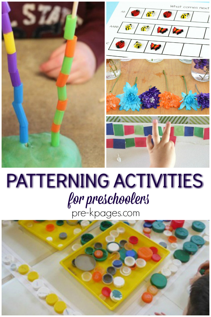 Preschool Craft Activities
 Patterning Activities for Preschool Pre K Pages