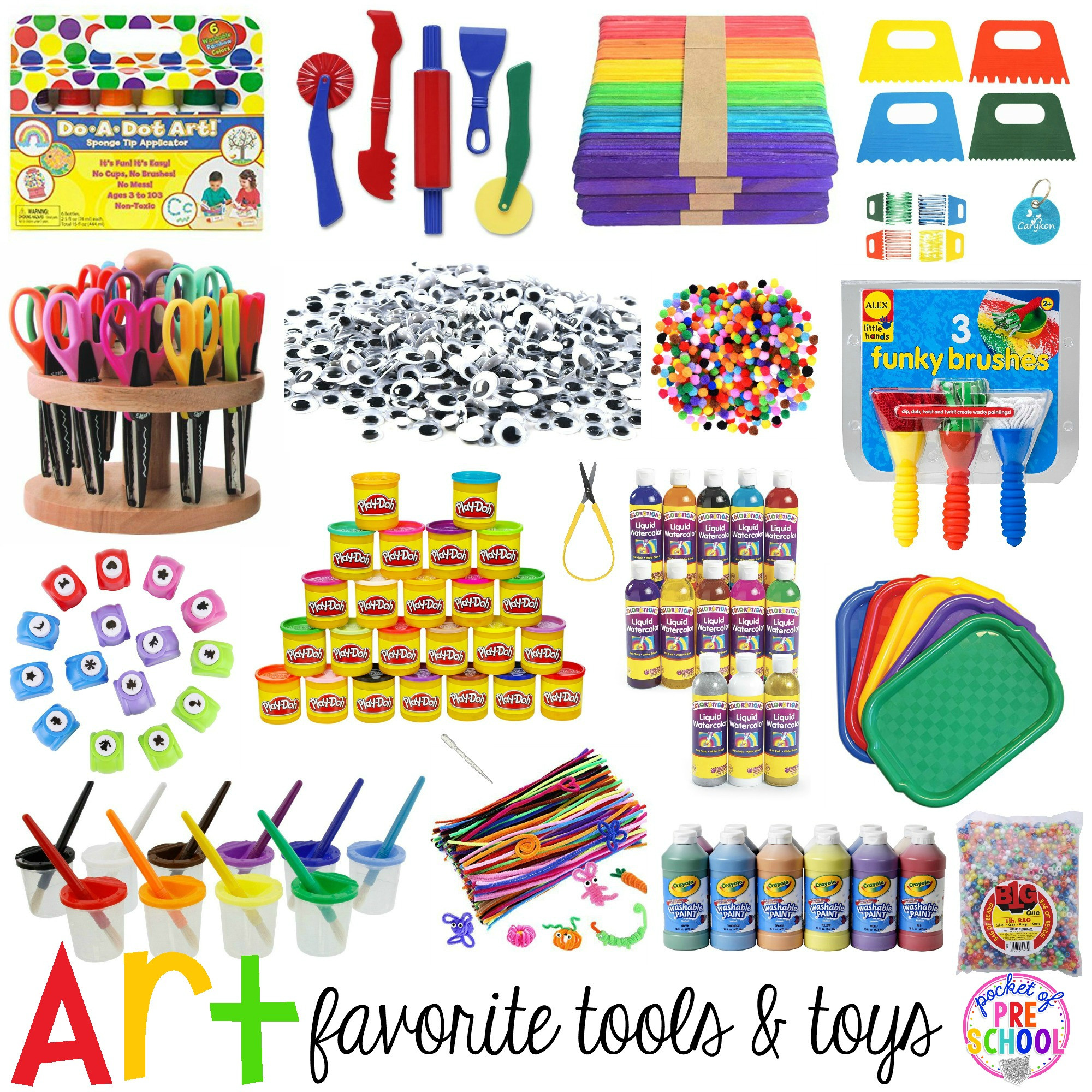 Preschool Craft Supplies
 Favorite Art Tools and Toys for Preschool & Kindergarten