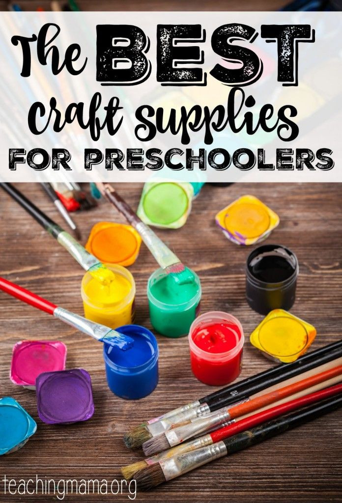 Preschool Craft Supplies
 The Best Craft Supplies for Preschoolers