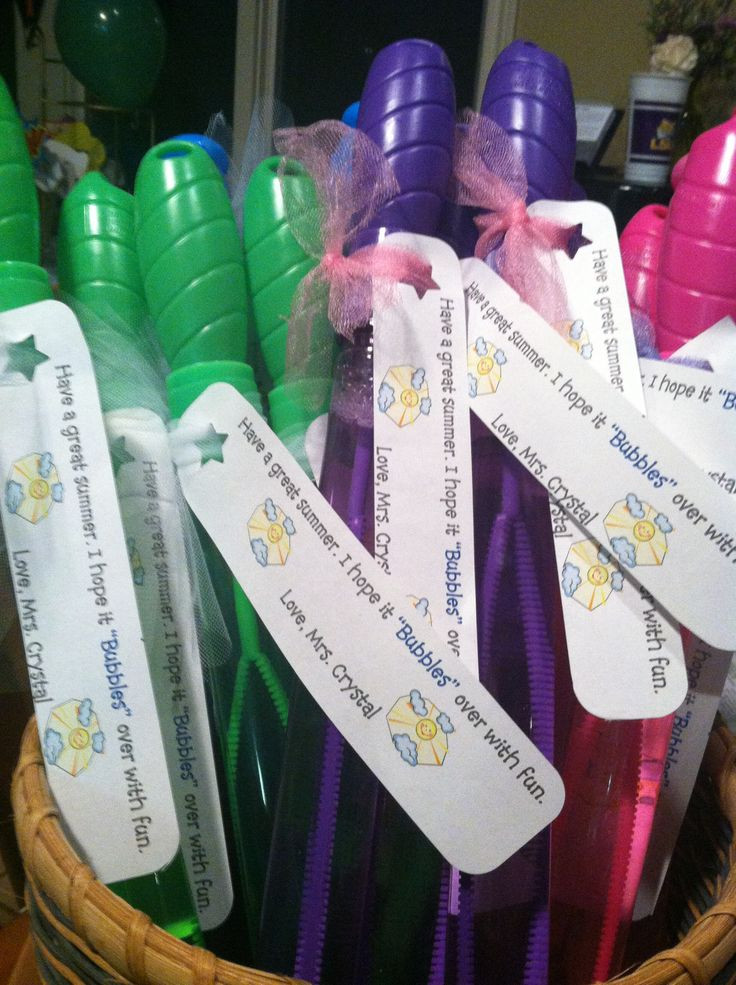 Preschool Graduation Gift Ideas From Teacher
 These are bubble wands purchased from the dollar store