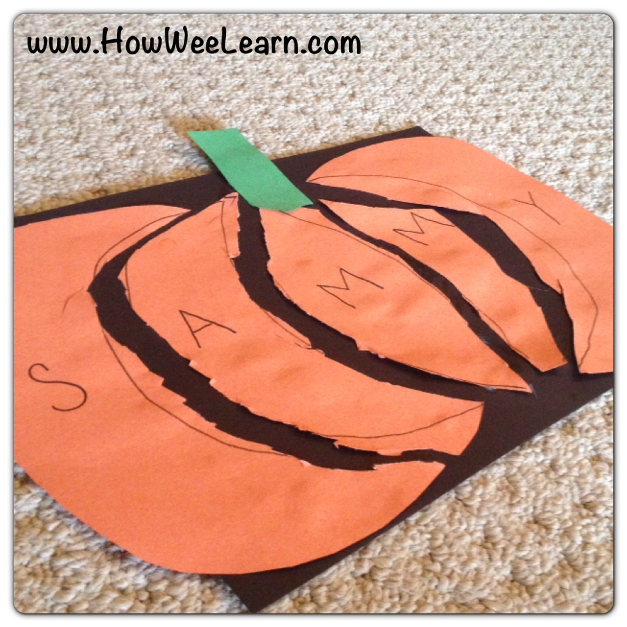 Preschool Halloween Craft Ideas
 Halloween Preschool Crafts Pumpkin Name Puzzles How