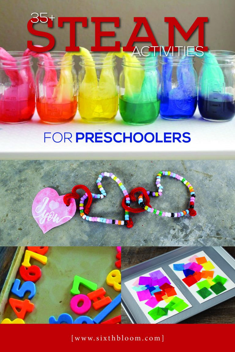 Preschool Projects Ideas
 35 STEAM Activities for Preschoolers Sixth Bloom