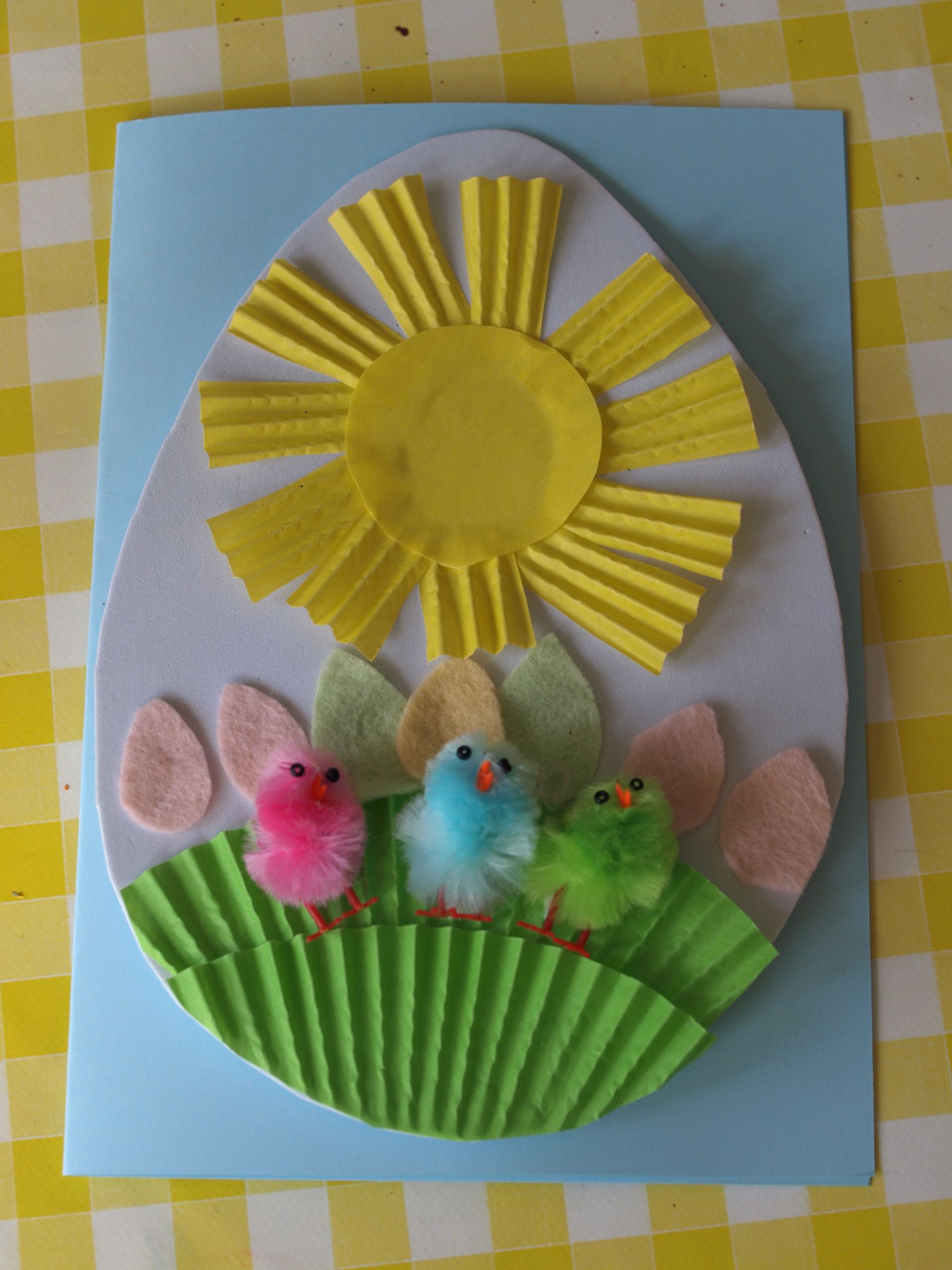 Preschool Spring Craft
 Easter Cards for Preschoolers to Make Here e the Girls
