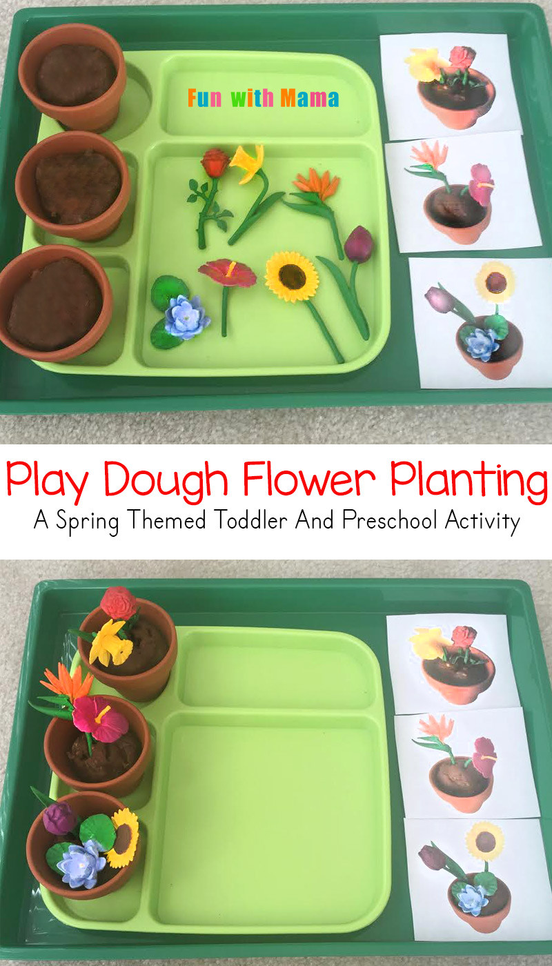 Preschool Spring Craft
 Preschool Spring Flower Planting Play Dough Activity Fun