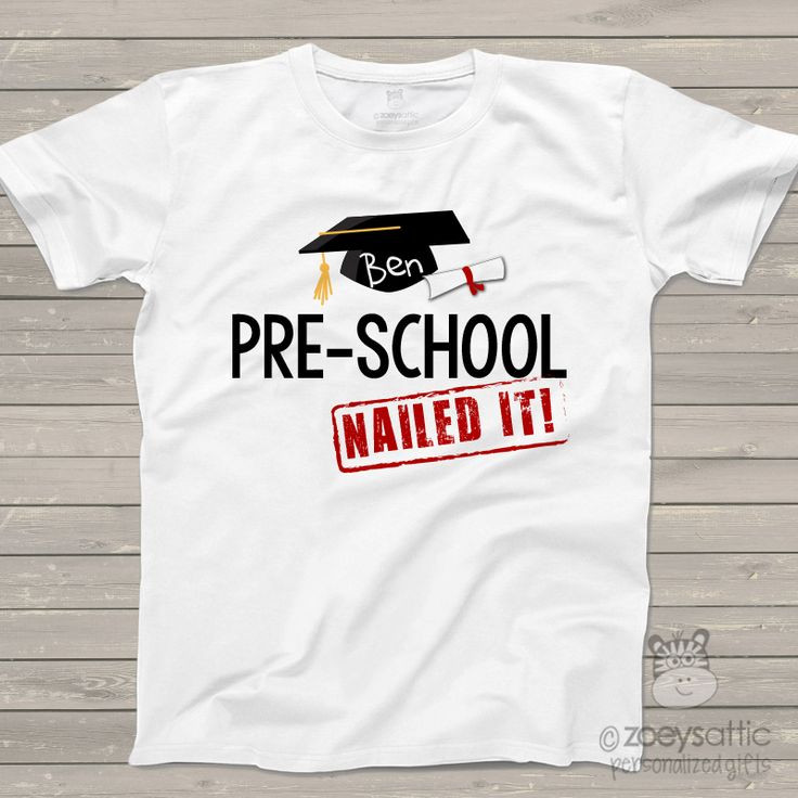Preschool T Shirt Ideas
 Pre school graduation shirt graduation cap and diploma