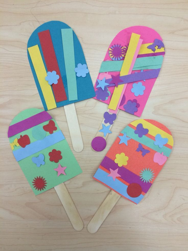 Preschoolers Arts And Crafts
 Popsicle Summer Art Craft for Preschoolers Kindergarten