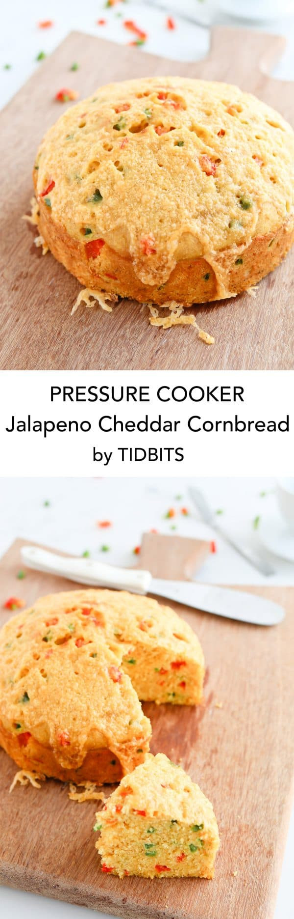 Pressure Cooker Cornbread
 Pressure Cooker Jalapeño Cheddar Cornbread Recipe