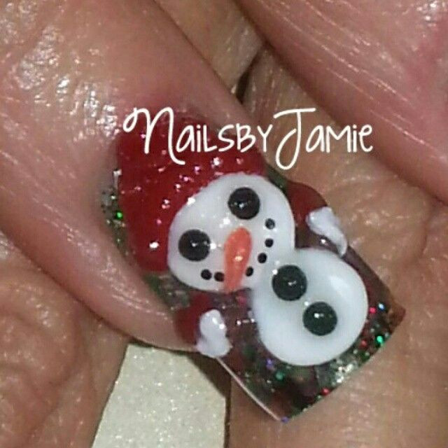 Pretty Nails Fresno Ca
 3D Nailart Christmas Nailart 3D Snowman Nails