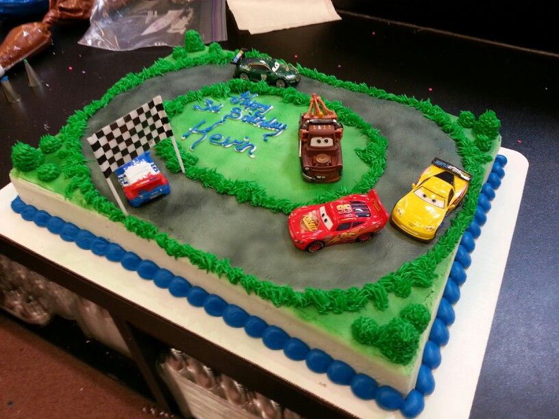 Price Chopper Birthday Cakes
 Cars Racetrack Cake by Tiffany at Belton Price Chopper