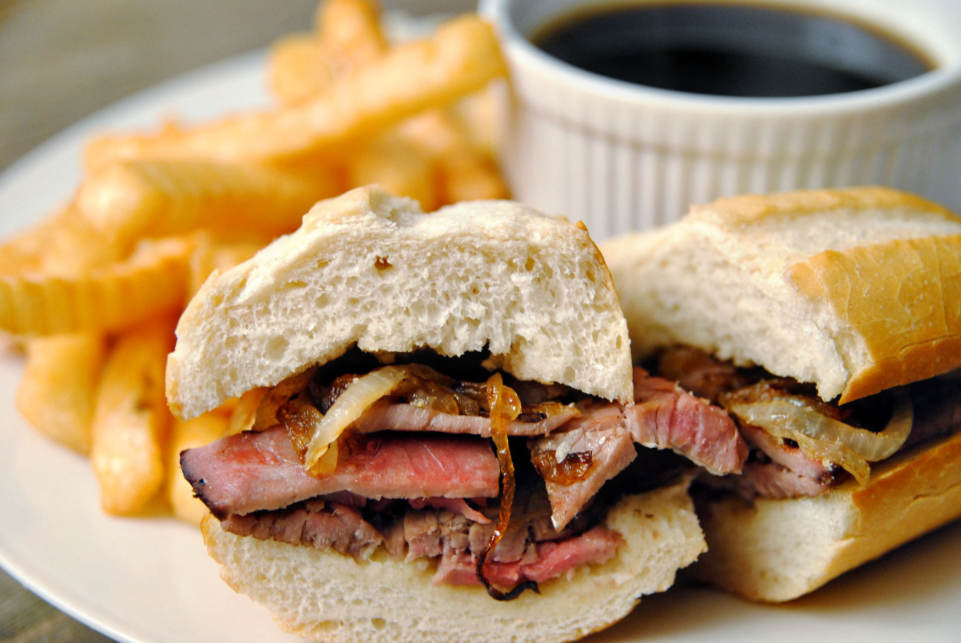 Prime Rib Sandwich
 French beef dip sandwiches