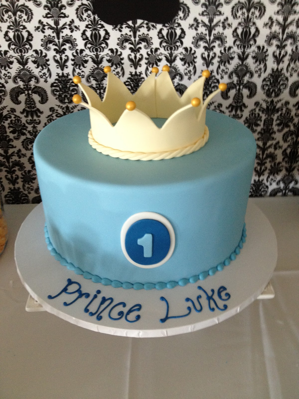 Prince Birthday Cake
 B Liss Is In the Details Prince Luke s Royal 1st Birthday