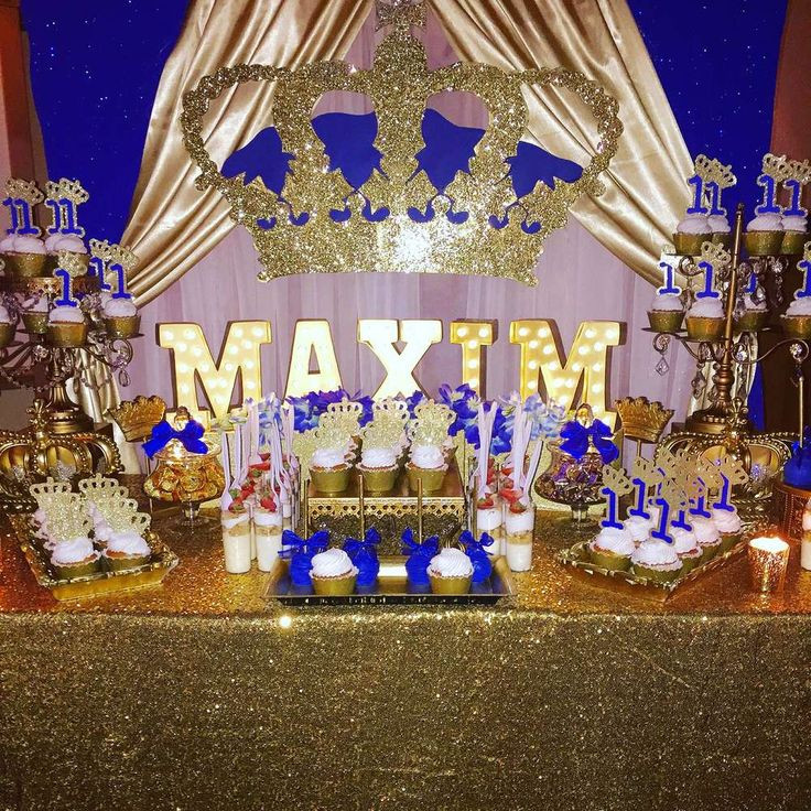 Prince Birthday Decorations
 Royal Prince Birthday Party Ideas in 2019