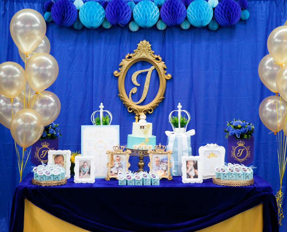 Prince Birthday Decorations
 Royal Prince Birthday Party Ideas 1 of 8