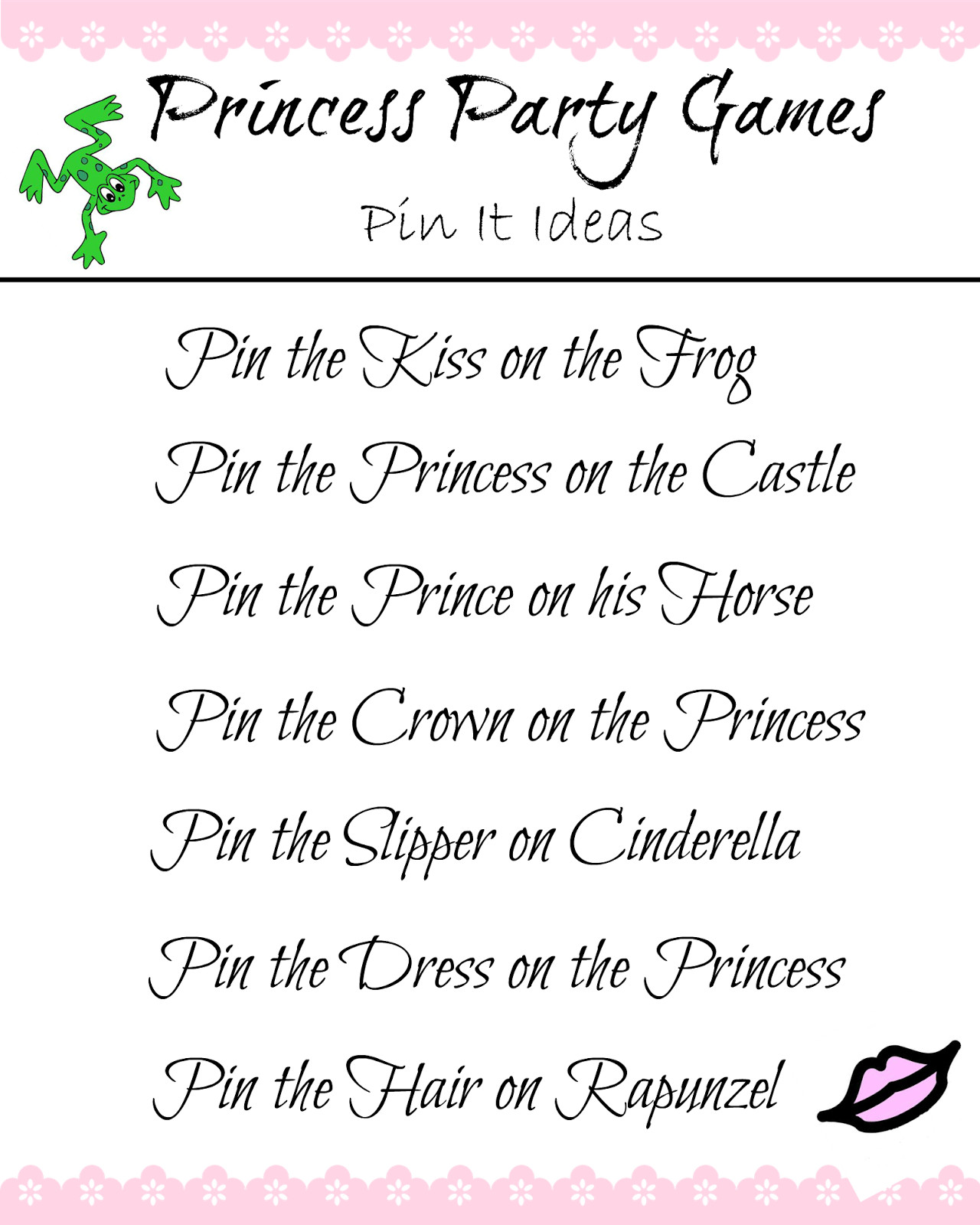 Princess Birthday Party Games
 It s a Princess Thing Pin the Princess Party Game Ideas