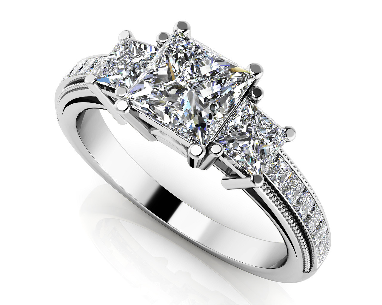 Princess Cut Engagement Ring
 Dazzling Princess Cut Engagement Ring Roco s Jewelry