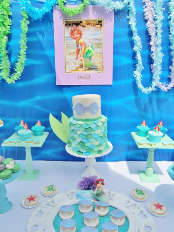 Princess Pool Party Ideas
 Kara s Party Ideas Disney Princess Ariel Ocean Under the