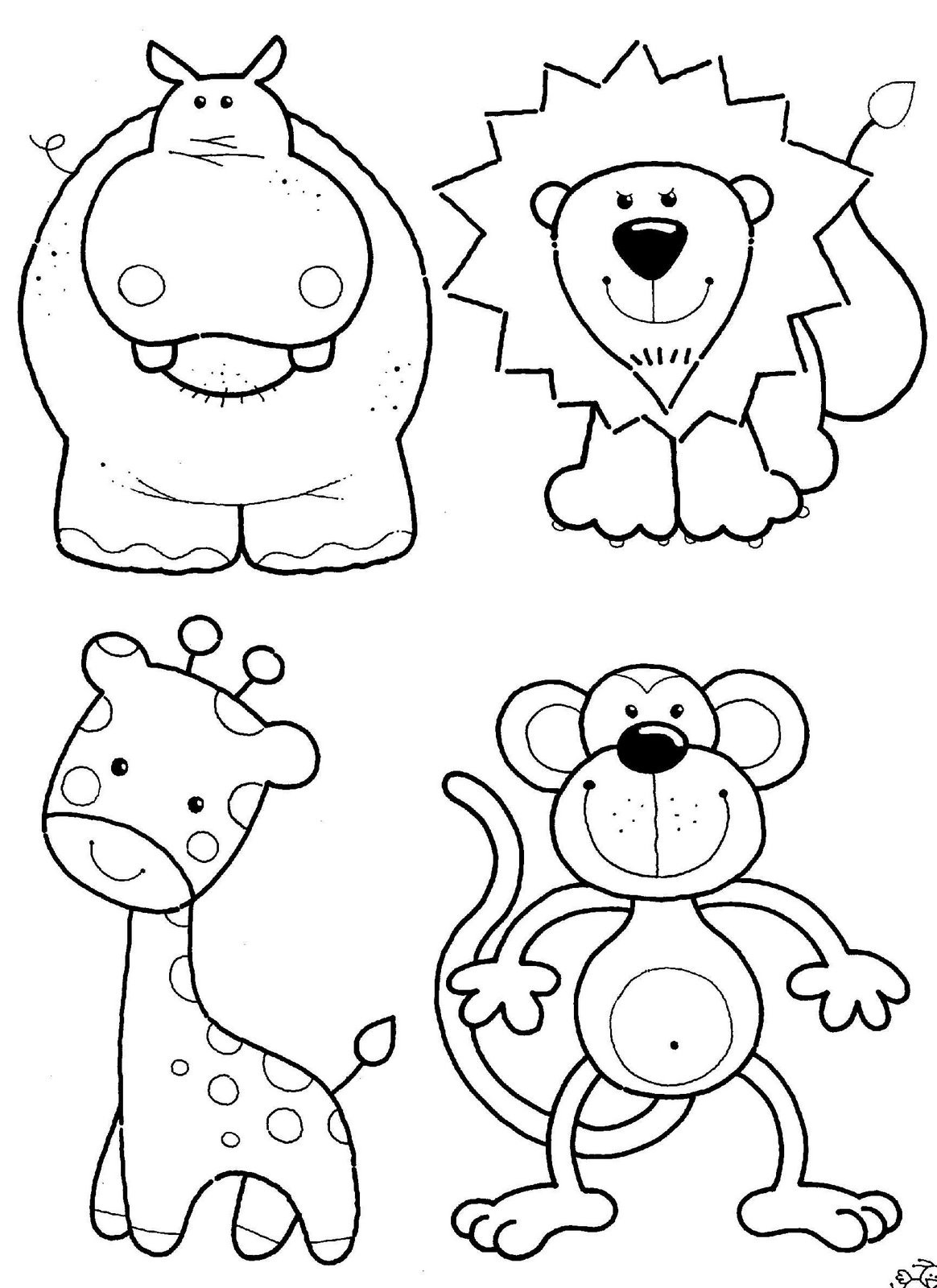 Printable Animal Coloring Pages For Kids
 Coloring Ville