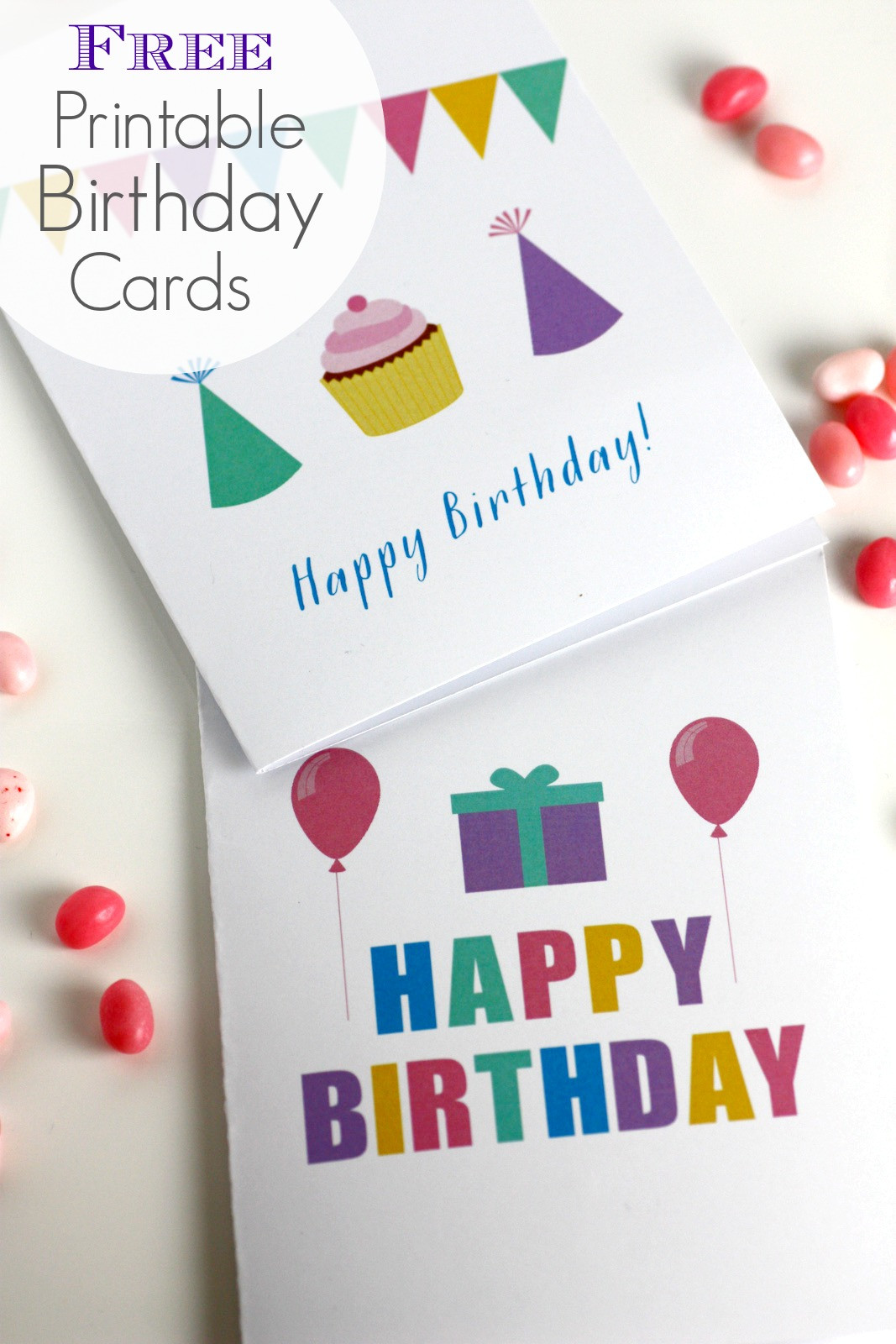 Printable Birthday Card
 Free Printable Blank Birthday Cards