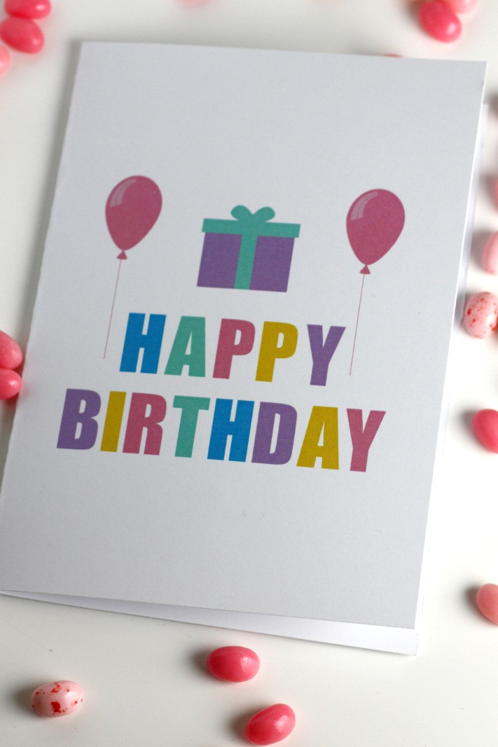 Printable Birthday Card
 Free Printable Blank Birthday Cards