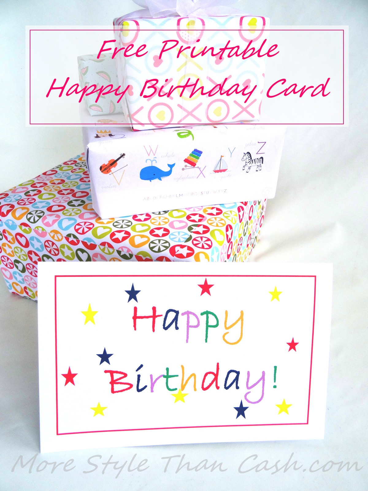 Printable Birthday Card
 Free Printable Birthday Card