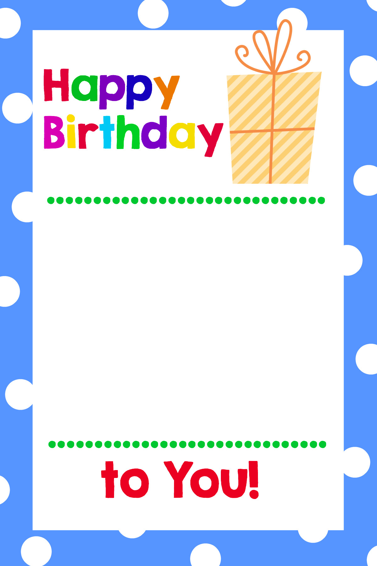 Printable Birthday Card
 Free Printable Birthday Cards That Hold Gift Cards