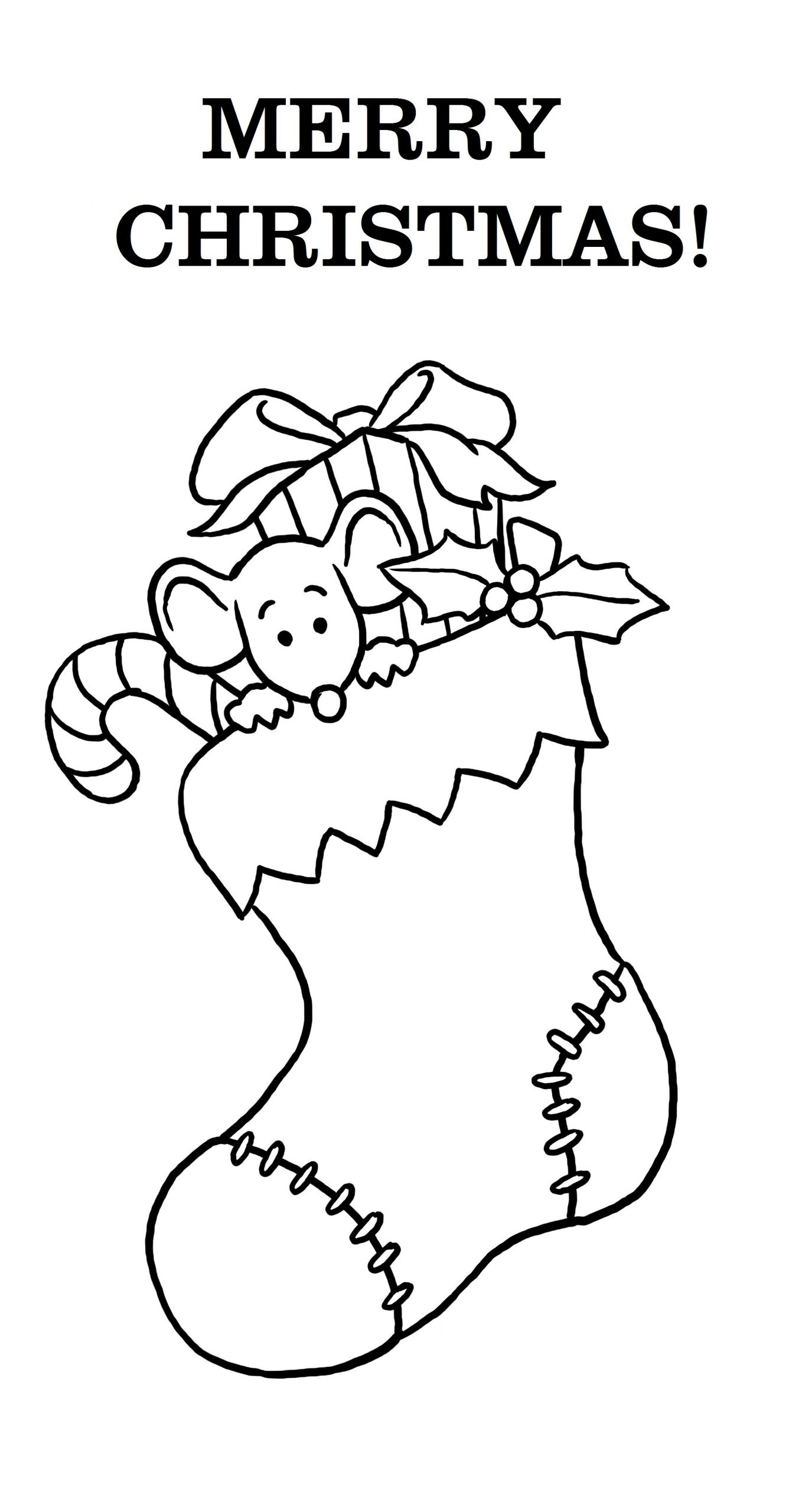 Printable Christmas Coloring Pages For Kids
 Free Printable Merry Christmas Coloring Pages