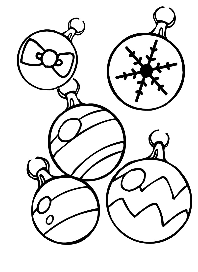 Printable Christmas Coloring Pages For Kids
 Christmas Ornament Coloring Pages Best Coloring Pages