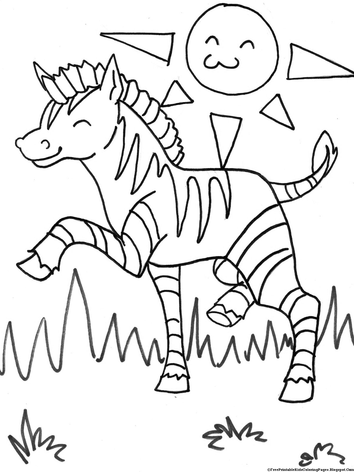 Printable Coloring Pages For Kids Animals
 Zebra Coloring Pages Free Printable Kids Coloring Pages