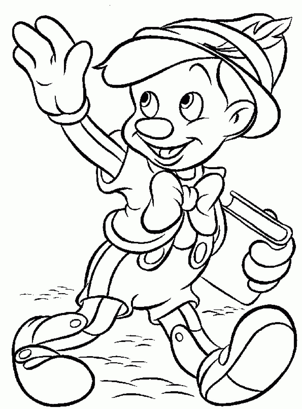 Printable Coloring Pages For Kids
 Free Printable Pinocchio Coloring Pages For Kids
