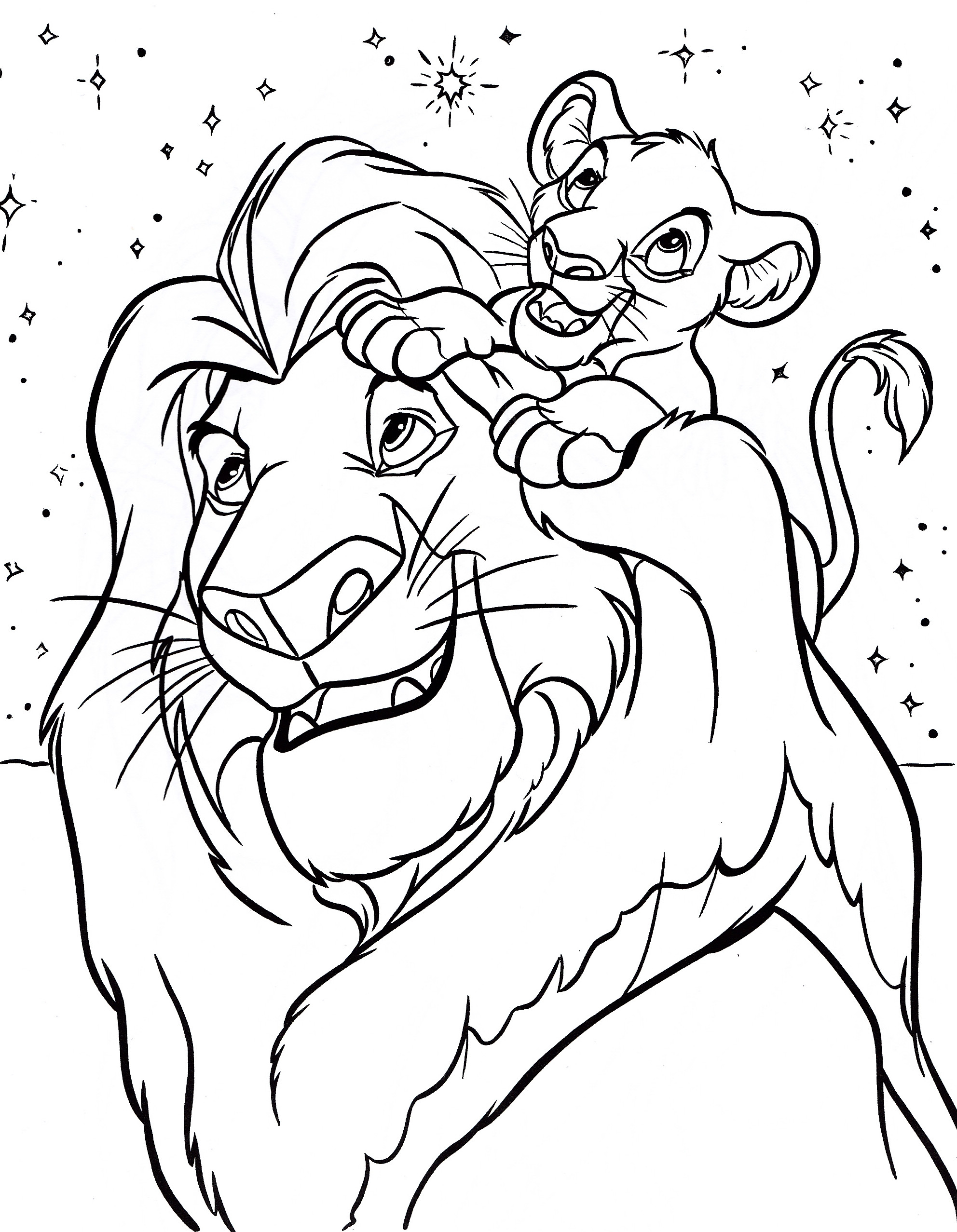 Printable Coloring Pages For Kids
 Free Printable Simba Coloring Pages For Kids
