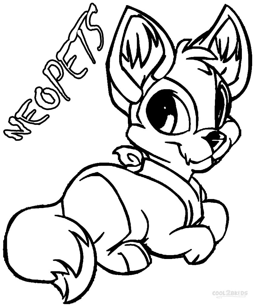 Printable Coloring Pages For Kids
 Printable Neopets Coloring Pages For Kids